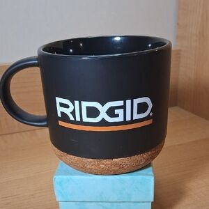 RIDGID Tools Black Ceramic Mug with Cork Base